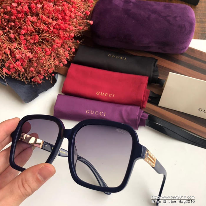 GUCCI古馳 2019新 GG0411 高端品質 百搭框型 女款太陽鏡  lly1720